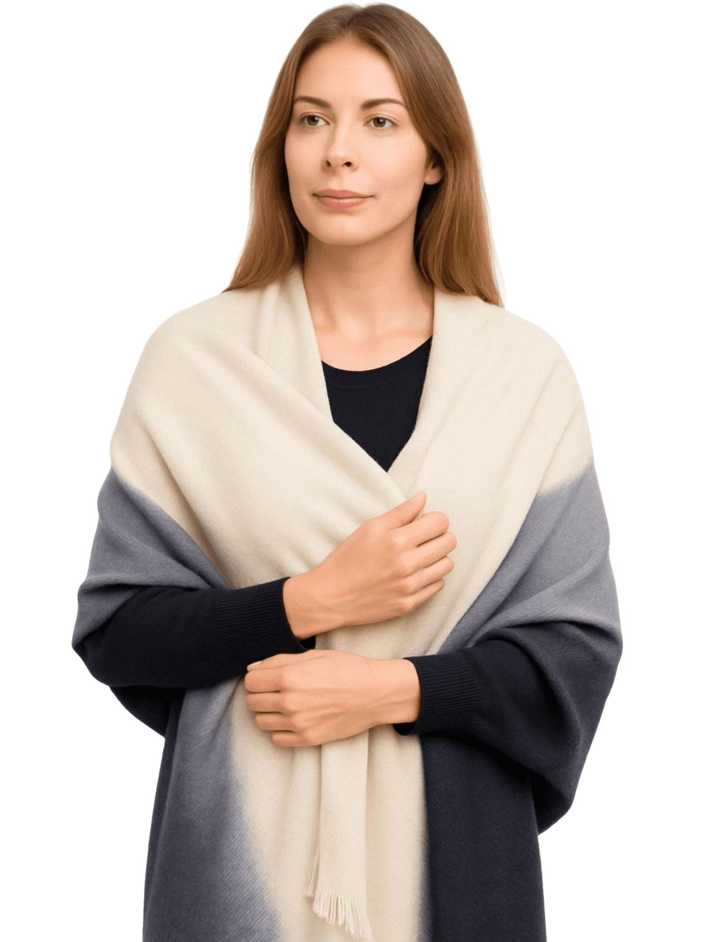 Craggi Dipdye Womens Shawl Blue Sand Pashmina Soft Ladies Scarf CRAGGI Hats